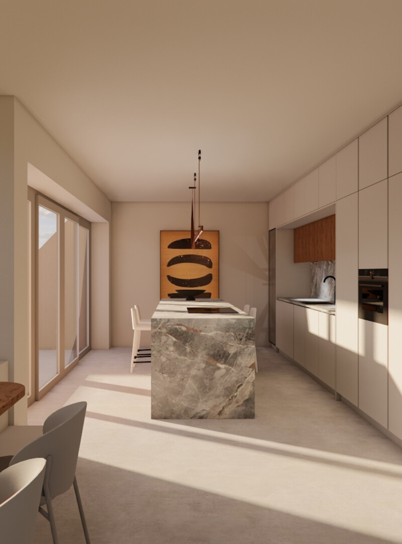 Render Borghuis Eethoek Keuken