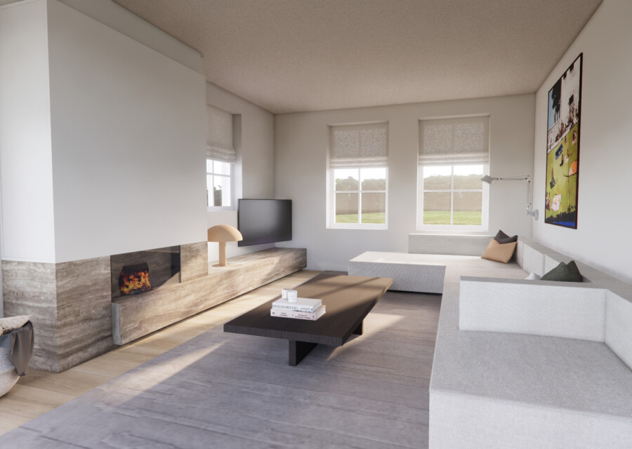 Renderbeeld vleuten salontafel
